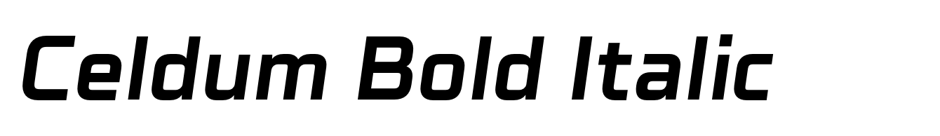 Celdum Bold Italic